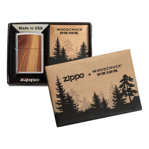 Zippo Chrome Cedar Emblem Lighter