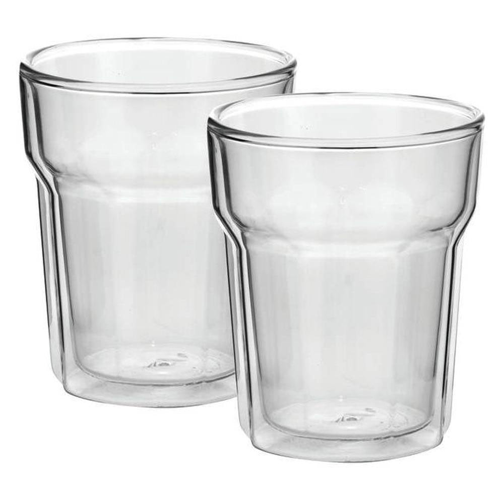 Verre murale jumelle avanti Nove (ensemble de 2)