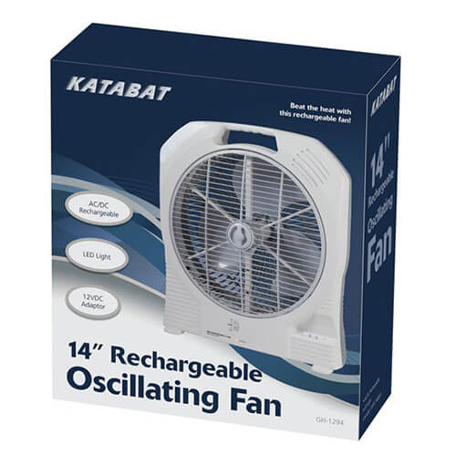 14 Inch AC/DC Rechargeable Oscillating Fan