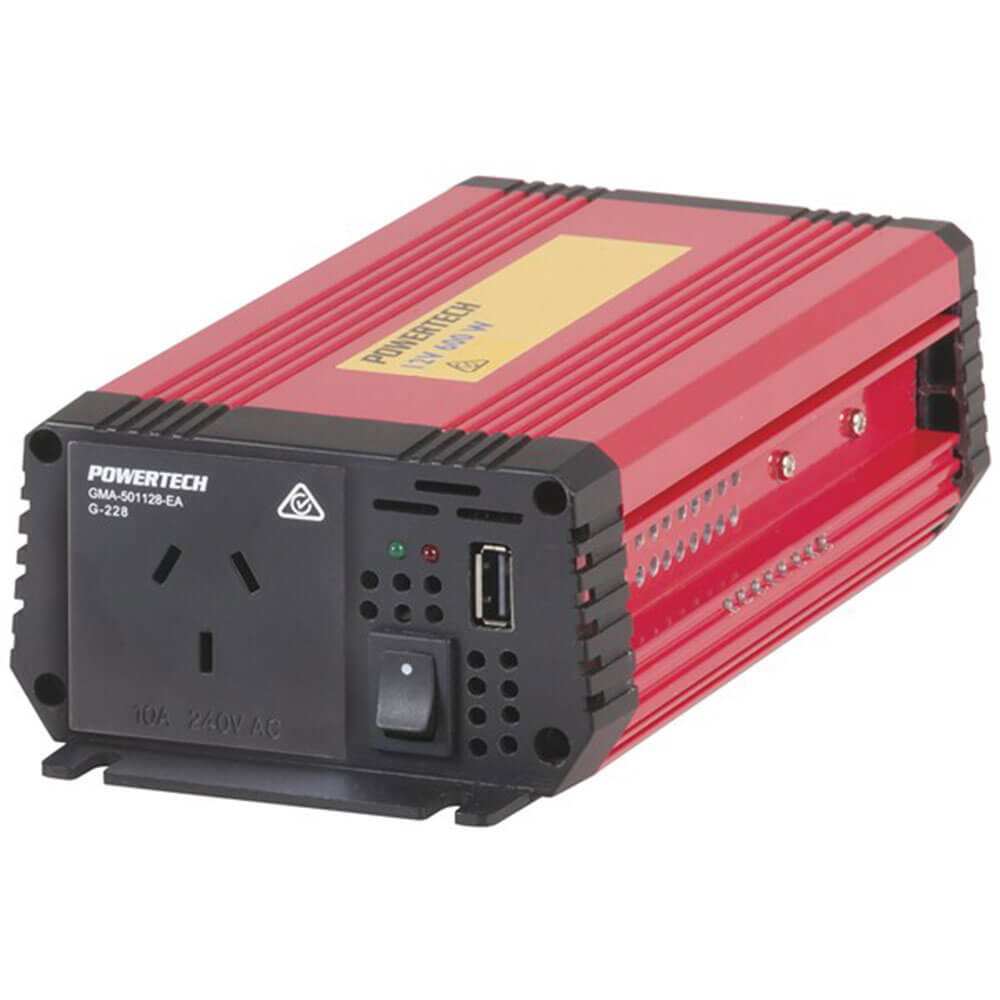 12VDC til 240VAC Modificeret Sinewave Inverter m/ USB