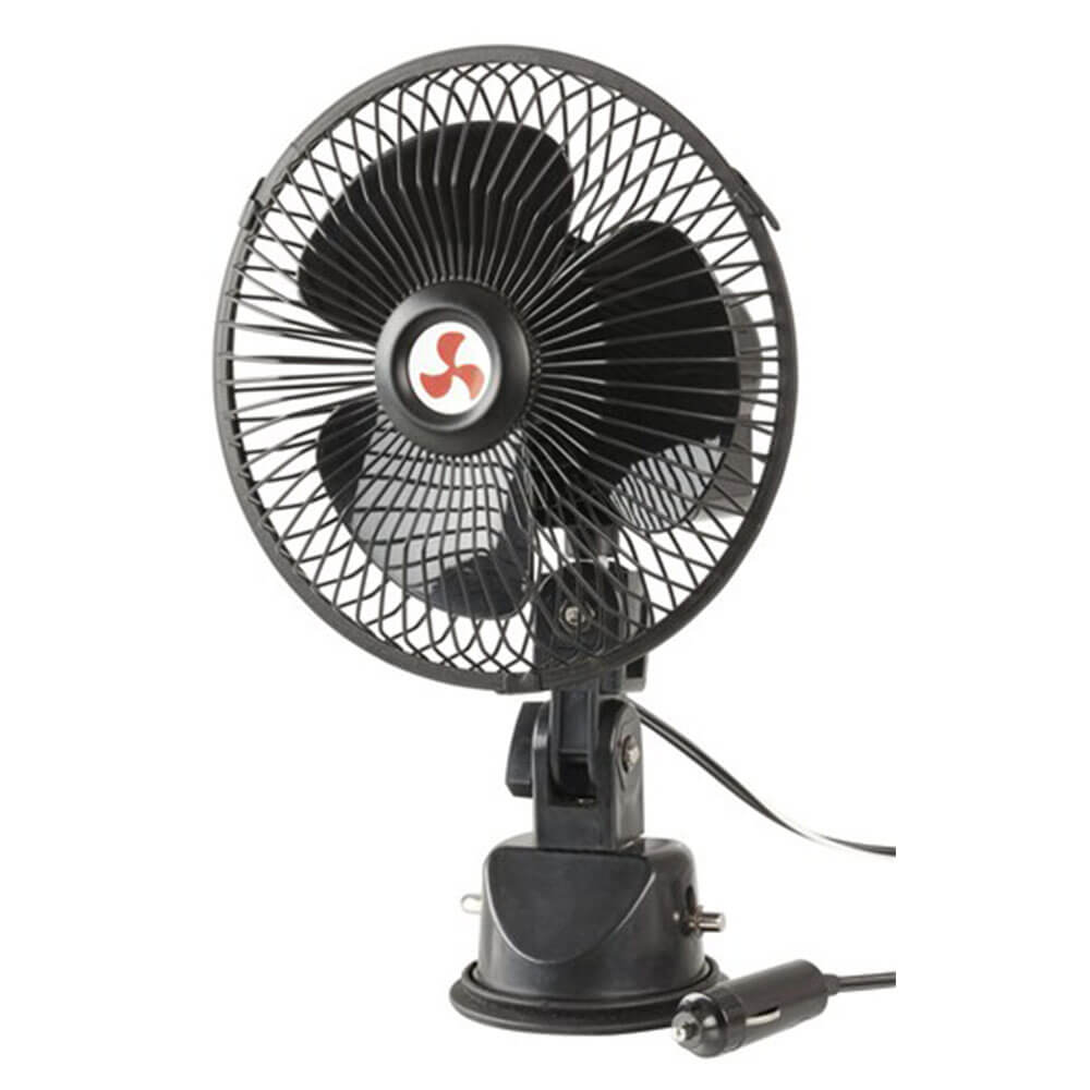 12VDC Oscillating Fan w/ Suction Mount Bracket