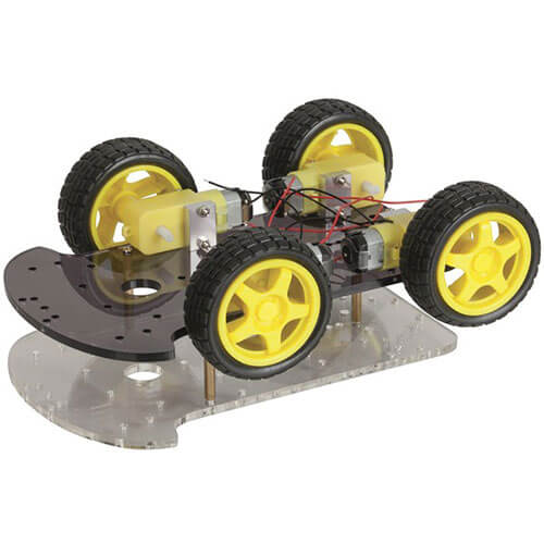 3 Wheel Drive Motor Chassis Robotics Programmable Kit