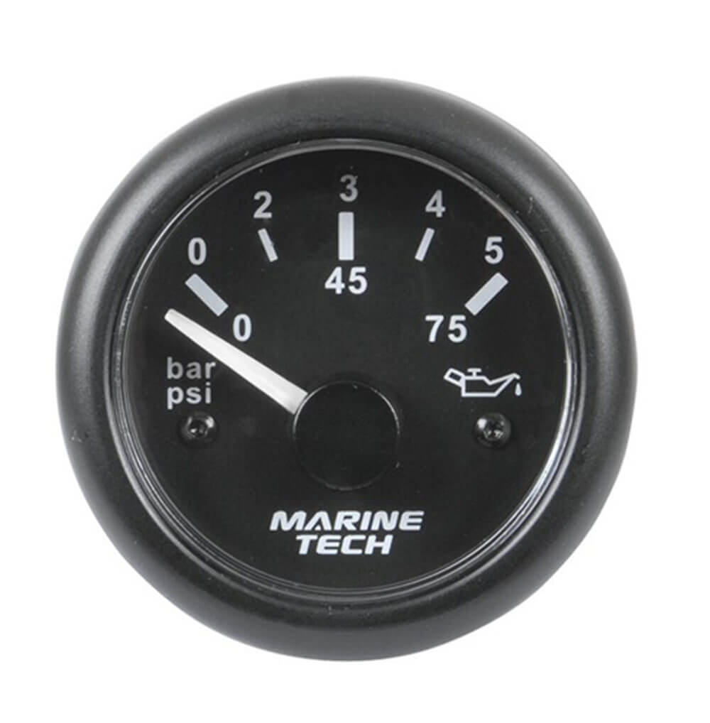 Oil Pressure Gauges (5 Bar Black)