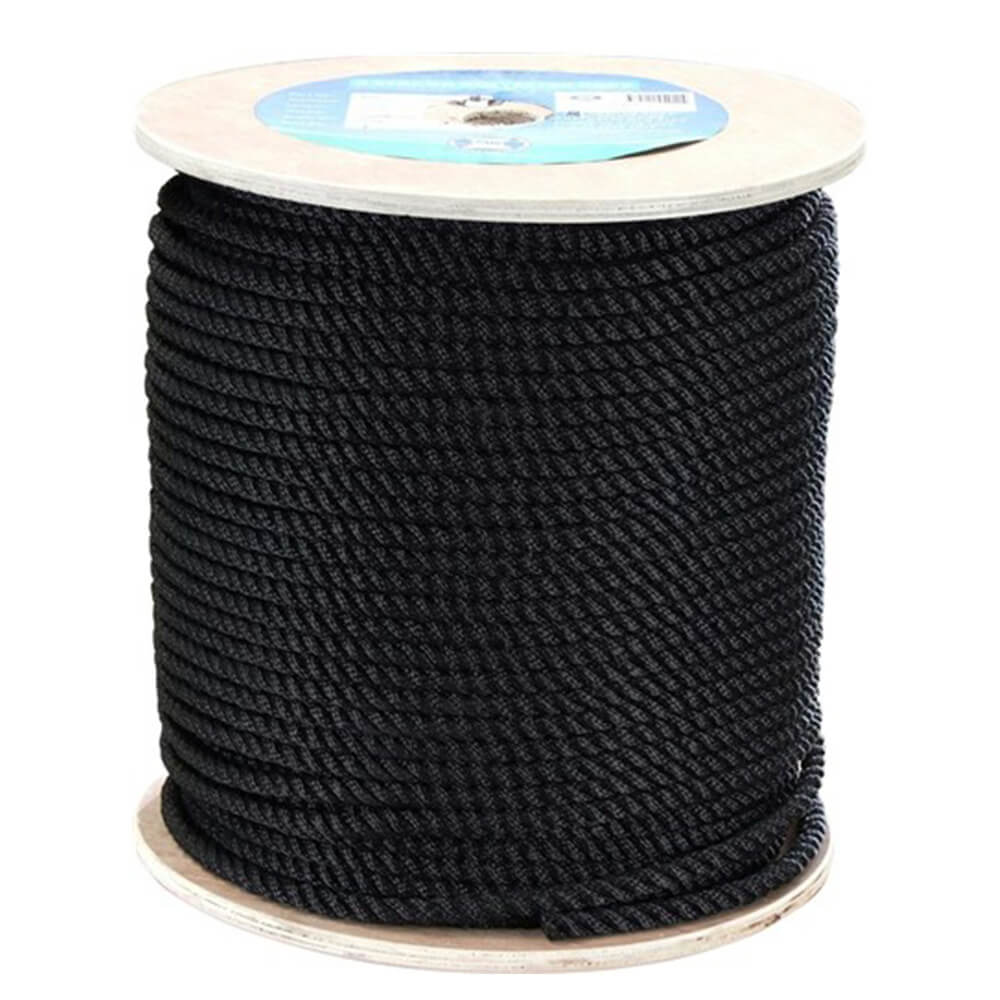 Polyester Black Rope 100m Roll