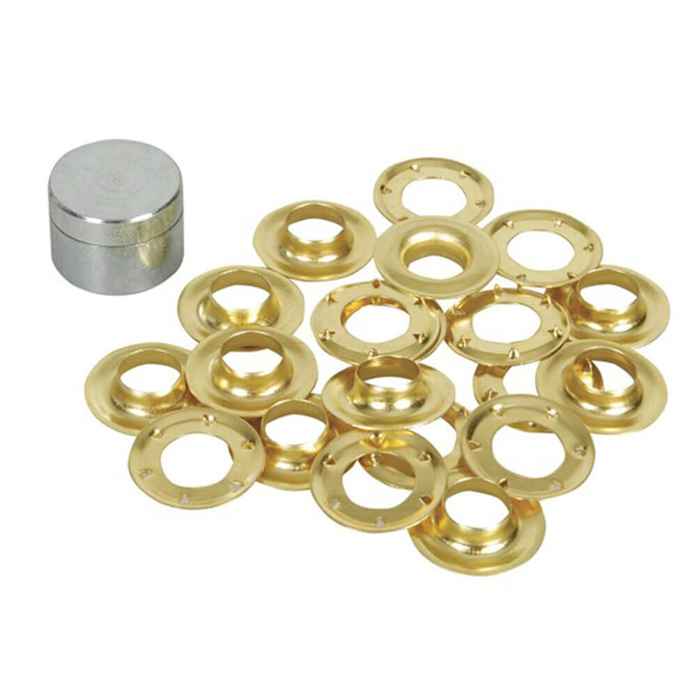 Canopy Eyelet Kit Brass 10 Pack