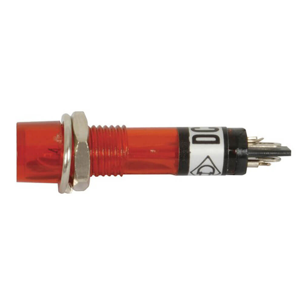 Bisel sellado de plástico de 12 V (rojo)