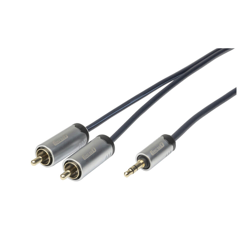 Concord 3.5mm stereoplugg till 2 RCA -pluggar