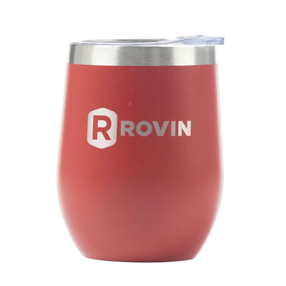 Rovin rostfritt stålkopp med lock (350 ml)