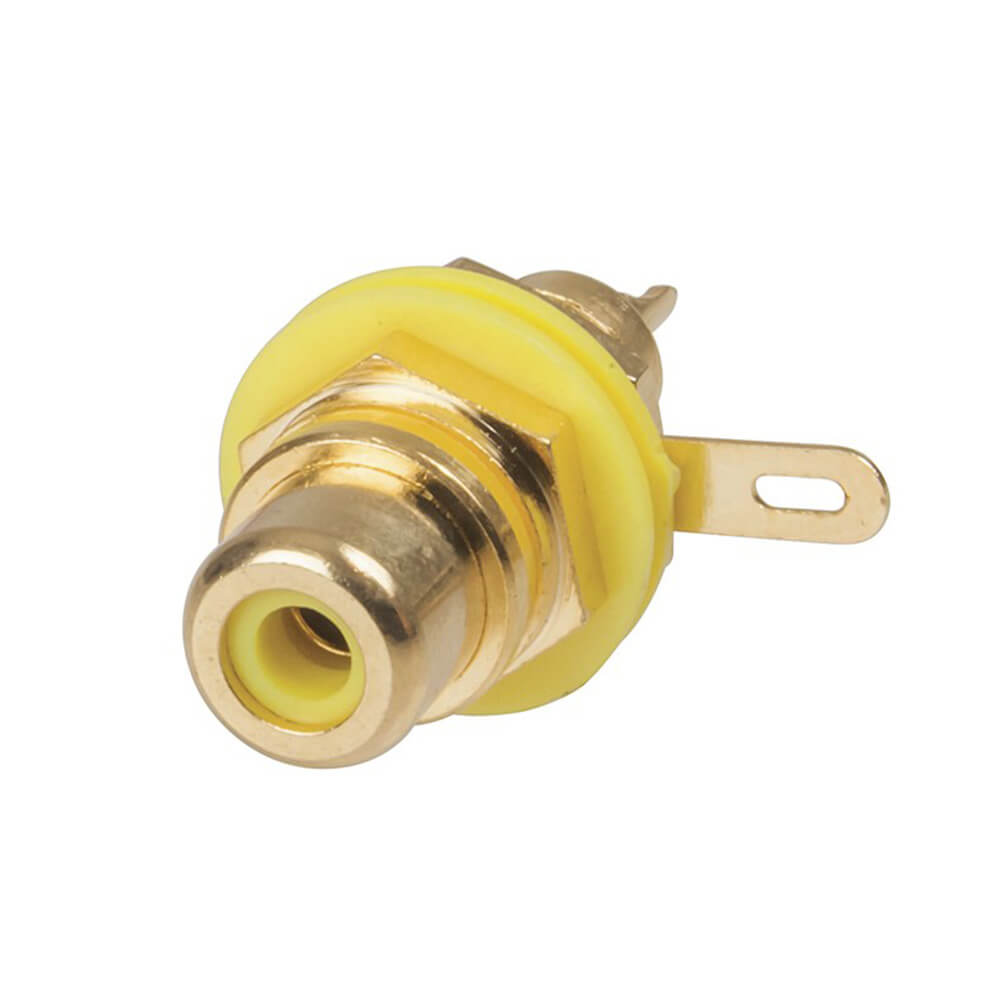 RCA Panel Mount Socket (Gold)