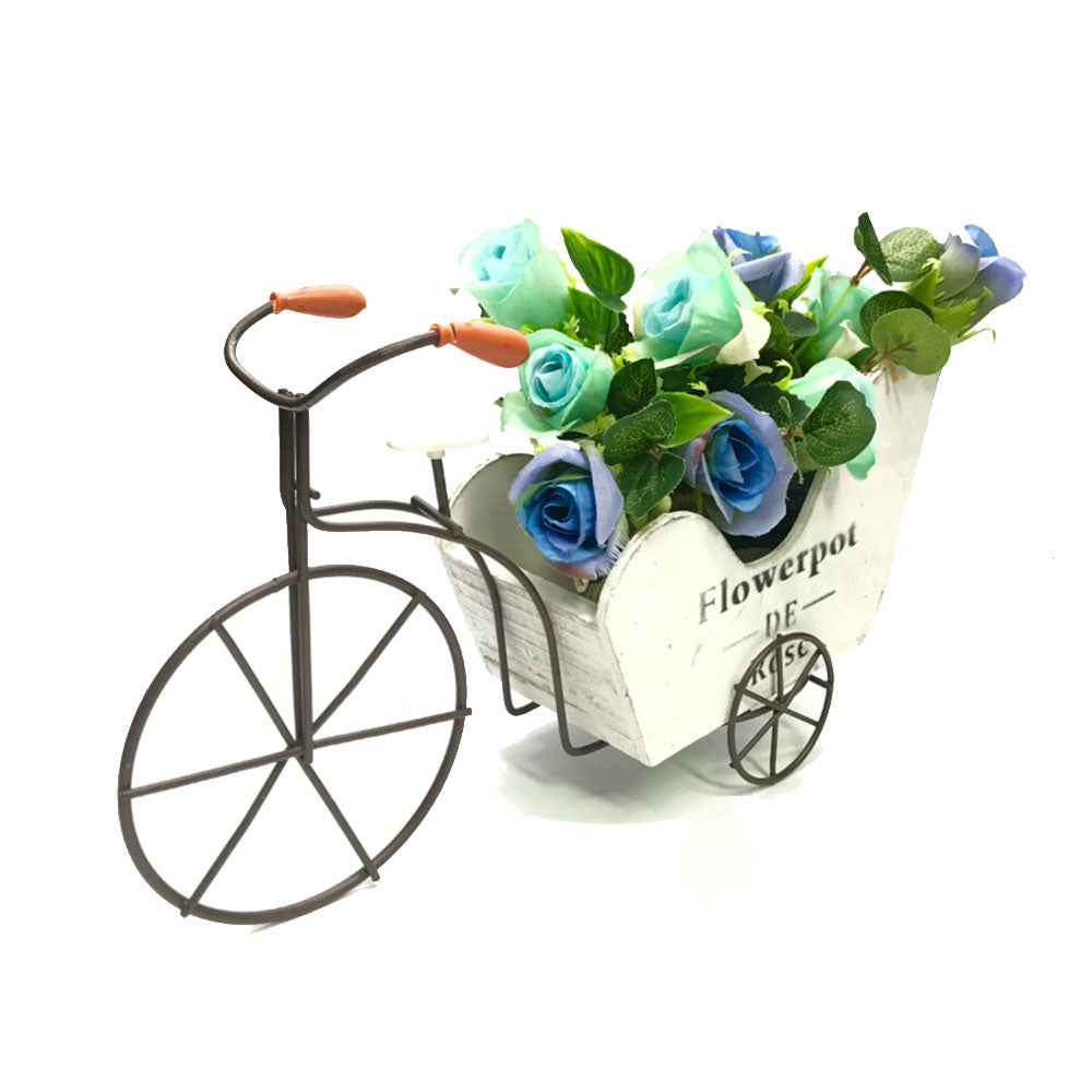 Pot de fleur de rose à 3 roues vélo avec fleur Dãƒæ’ã † "