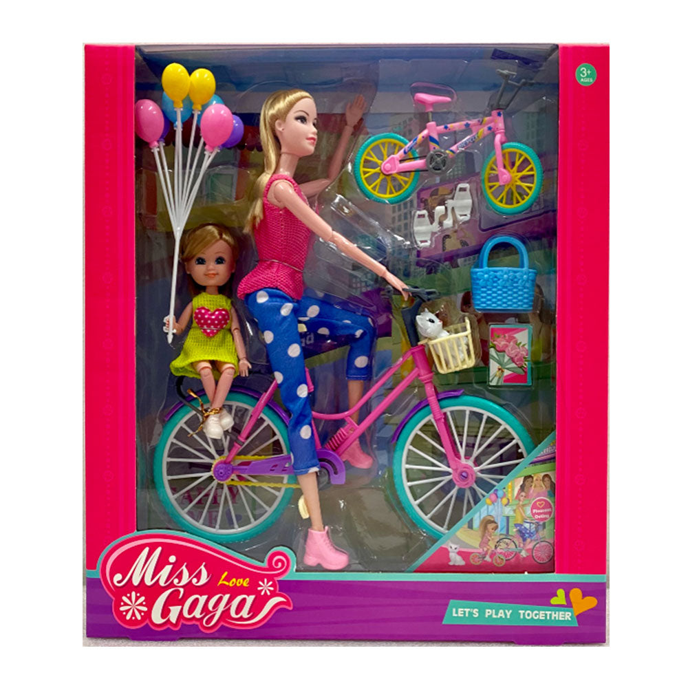 Miss Gaga Doll Set con mascotas y accesorios