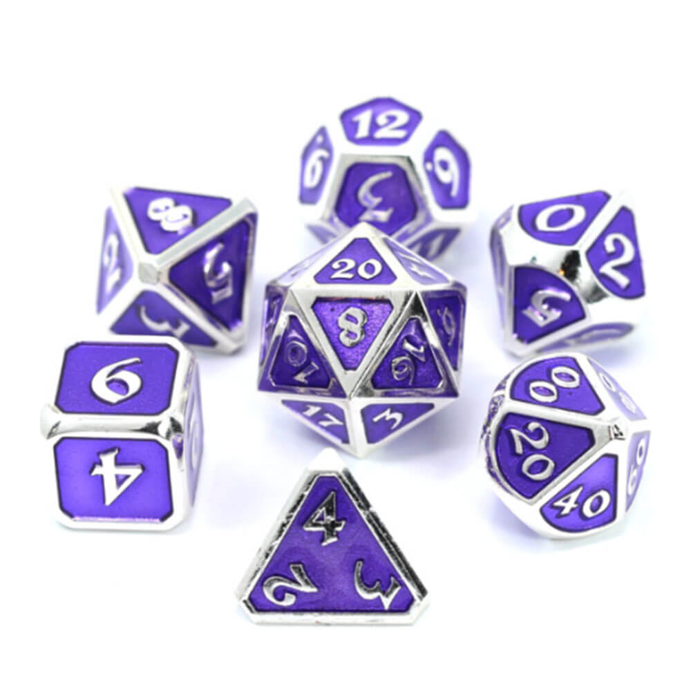 Zestaw metalowy Dice Polihedral miticka