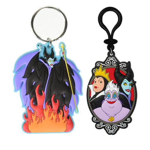 Keyring Soft Touch Disney Villians