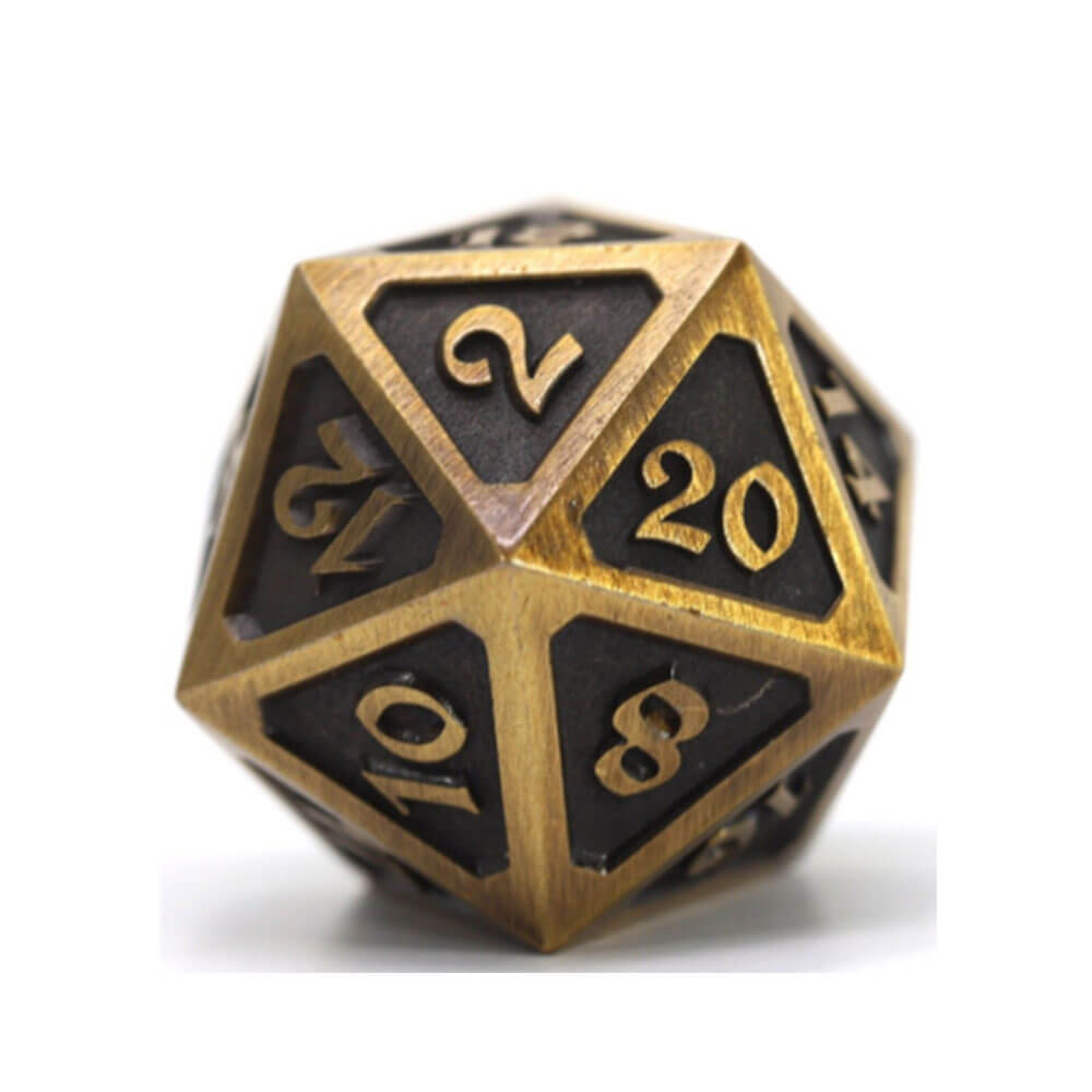 D20 DIDE HUDE DICE METAL MYTHICA DO MYTHICA (solteiro)