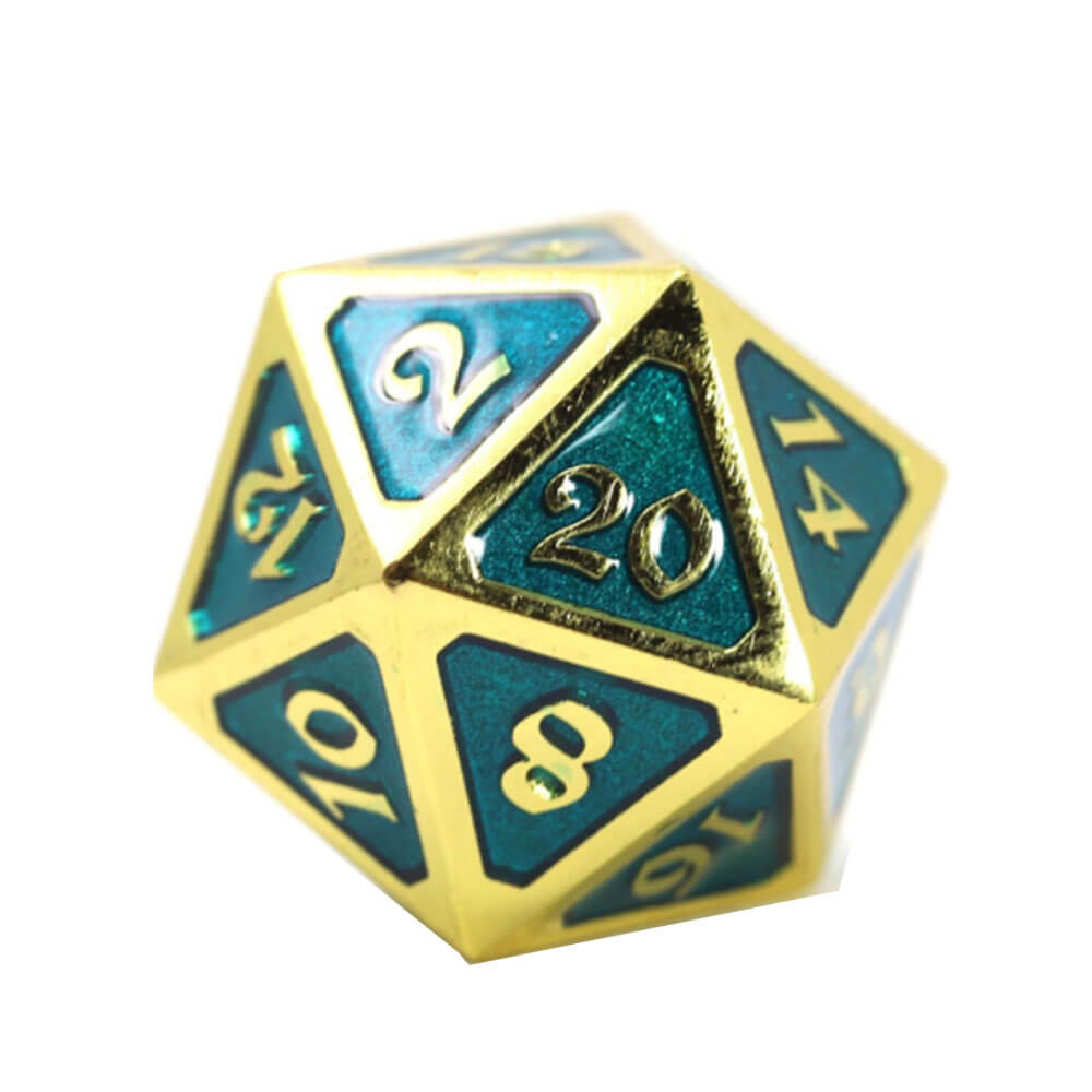  D20 Dice Metal Mythica (Single)