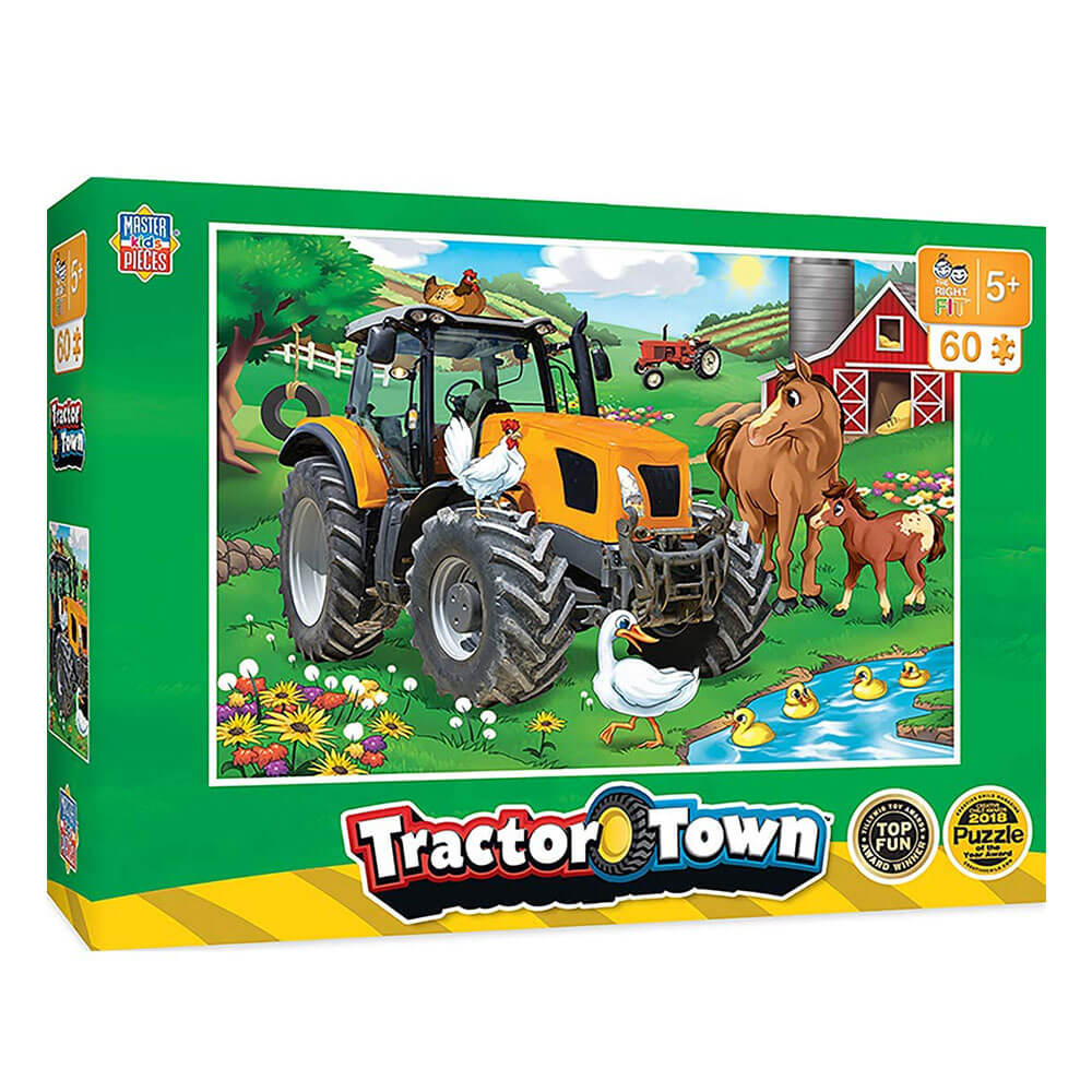 MP Tractor Town Puzzle (60 stk)