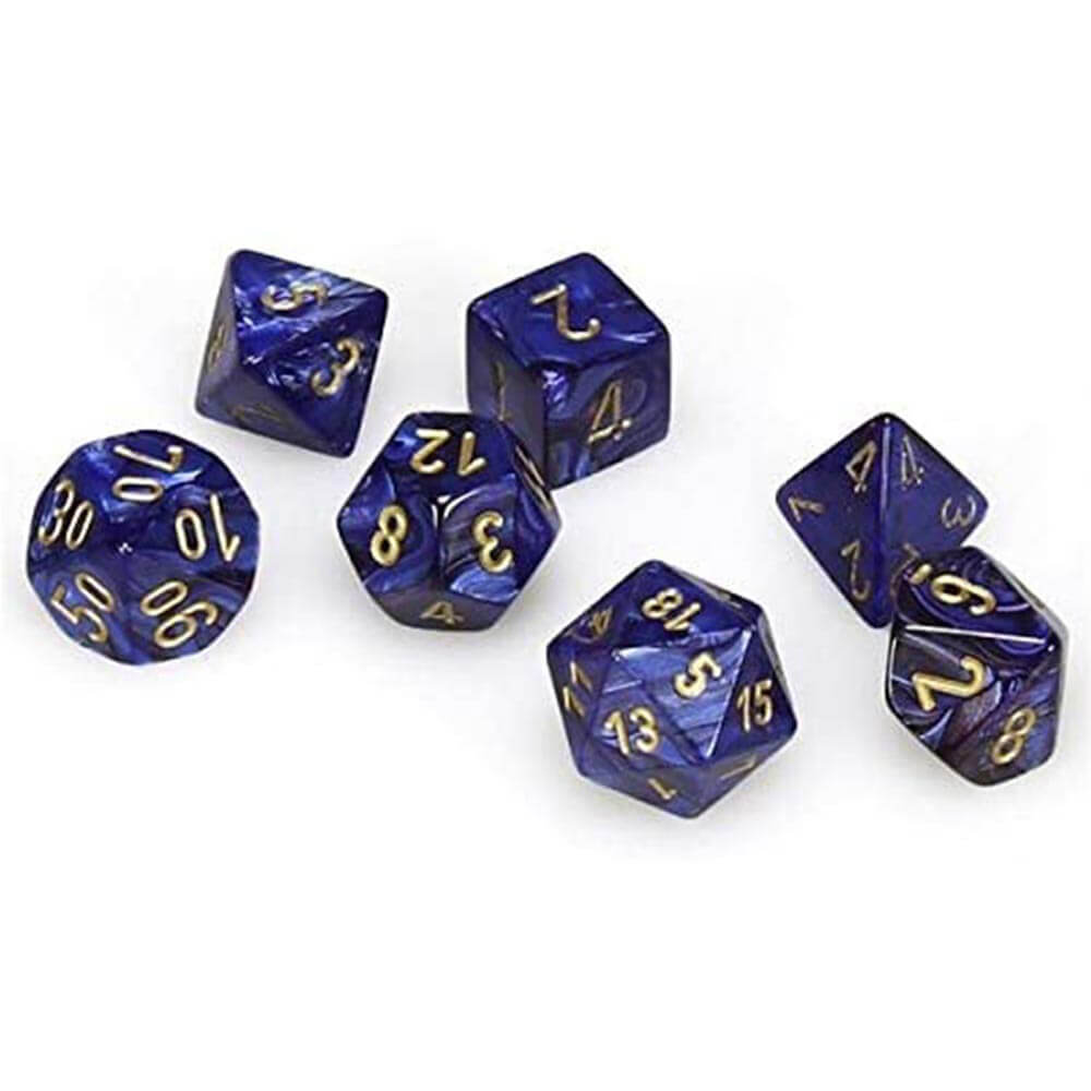 D7 Die Set Dice Scarab Polyédrique (7 dés)