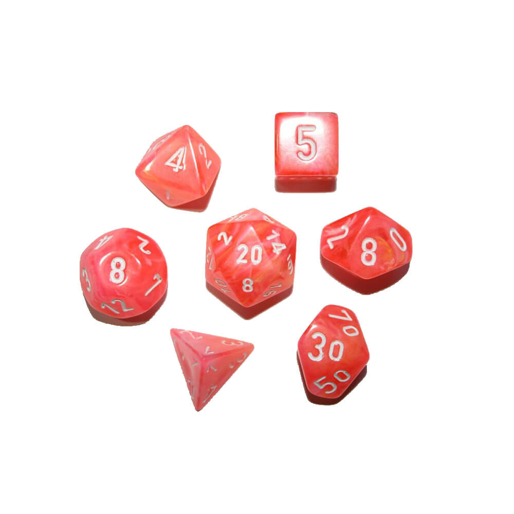 D7-Die Set Dice (7 dobbelstenen in weergave)