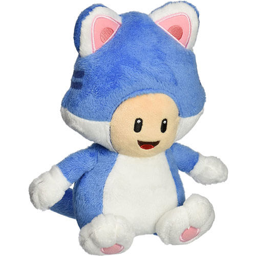 Super Mario Bros Cat Toad 8" Plush Toy