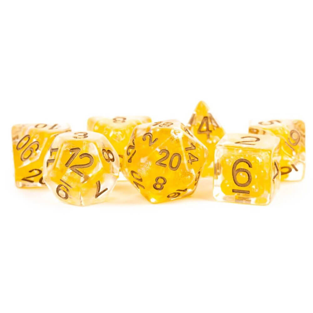 Resin Pearl Polyhedral Dice Set 16mm