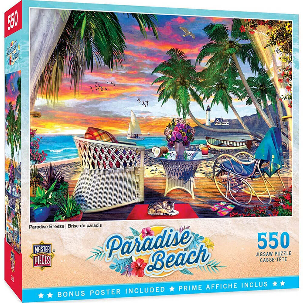 Mesterverk Paradise Beach 550pc Puzzle