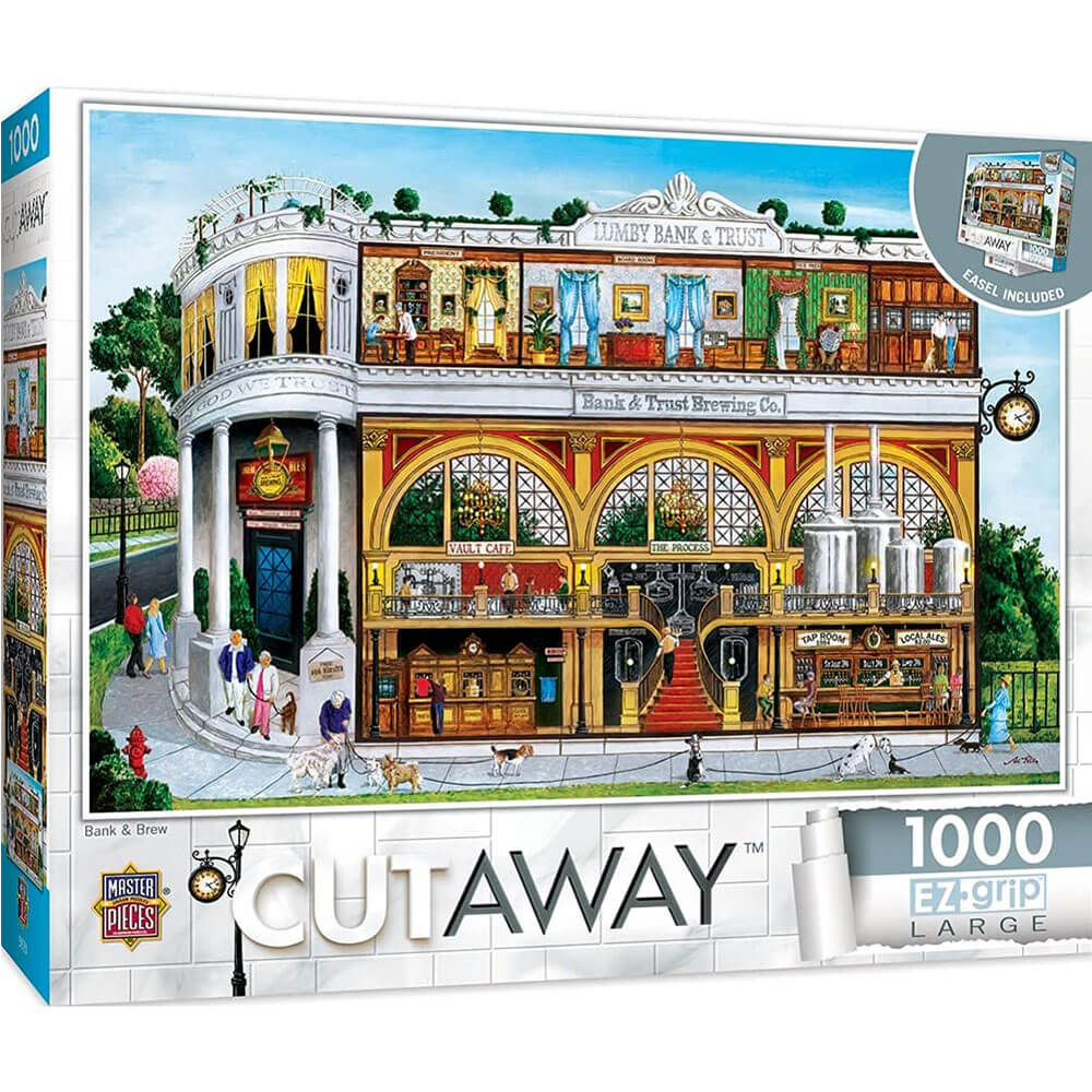 MasterPieces EZGrip Cut Away Bank & Brew Puzzle 1000pc