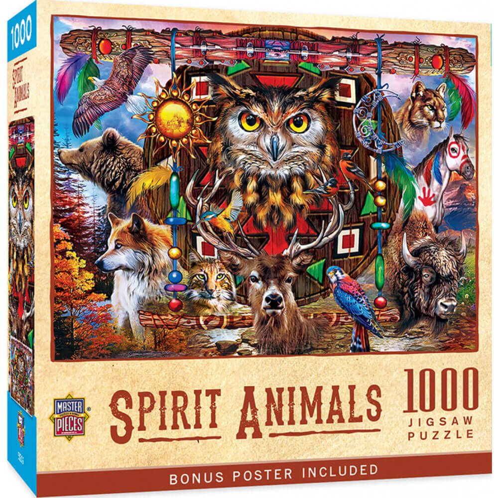 MasterPieces Tribal Spirit Spirit Animals Puzzle 1000pc