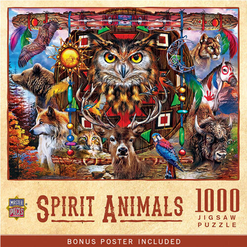 MasterPieces Tribal Spirit Spirit Animals Puzzle 1000pc