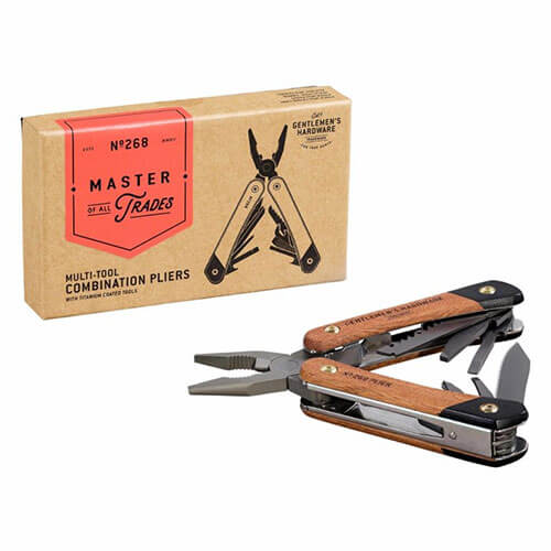 Gentlemen's Hardware Plier Multi-Tool (Acacia Wood/Titanium)