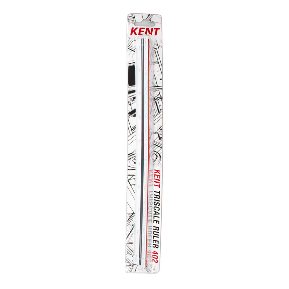 Kent Triangular Ruler (Scale 1:100 200 250 300 400 500)