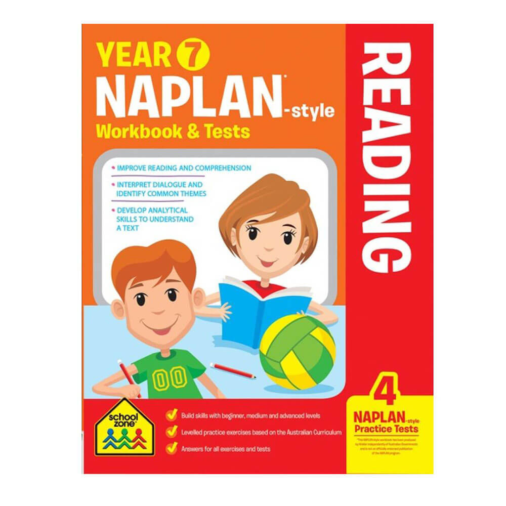 SchoolZone Naplan 7年ワークブックとテスト