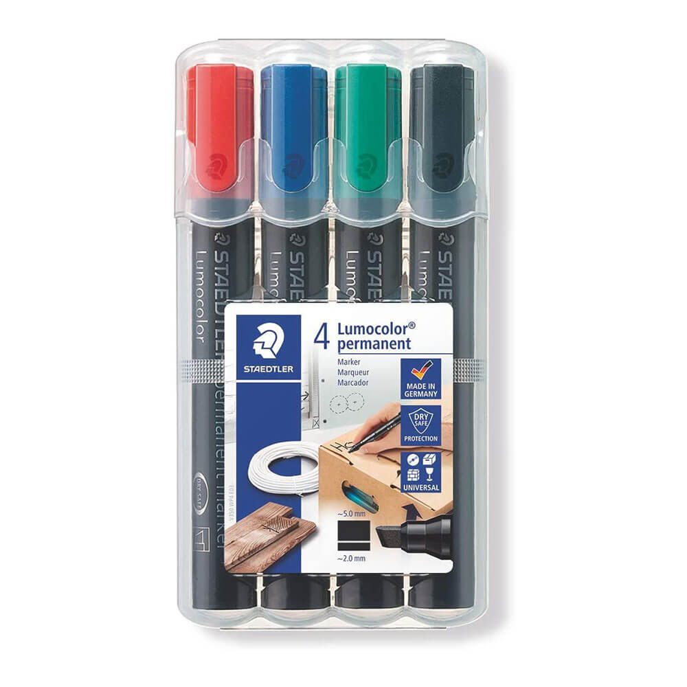 Staedtler Lumocolor Chisel Tip Marker Assorted