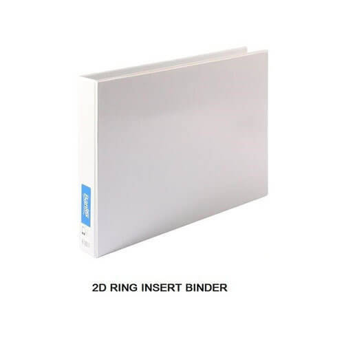 Bantex Landscape Insert Binder White 38mm A3