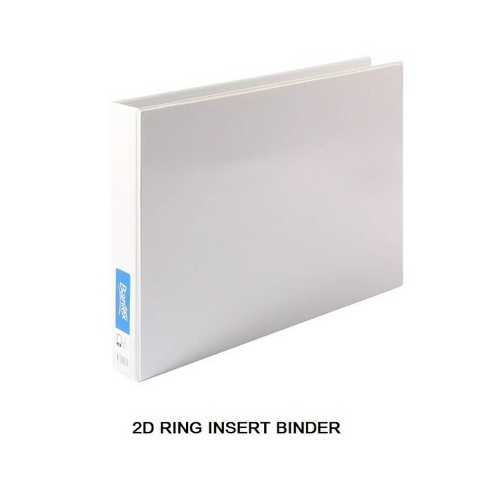 Bantex Landscape Insert Binder White 38 mm A3