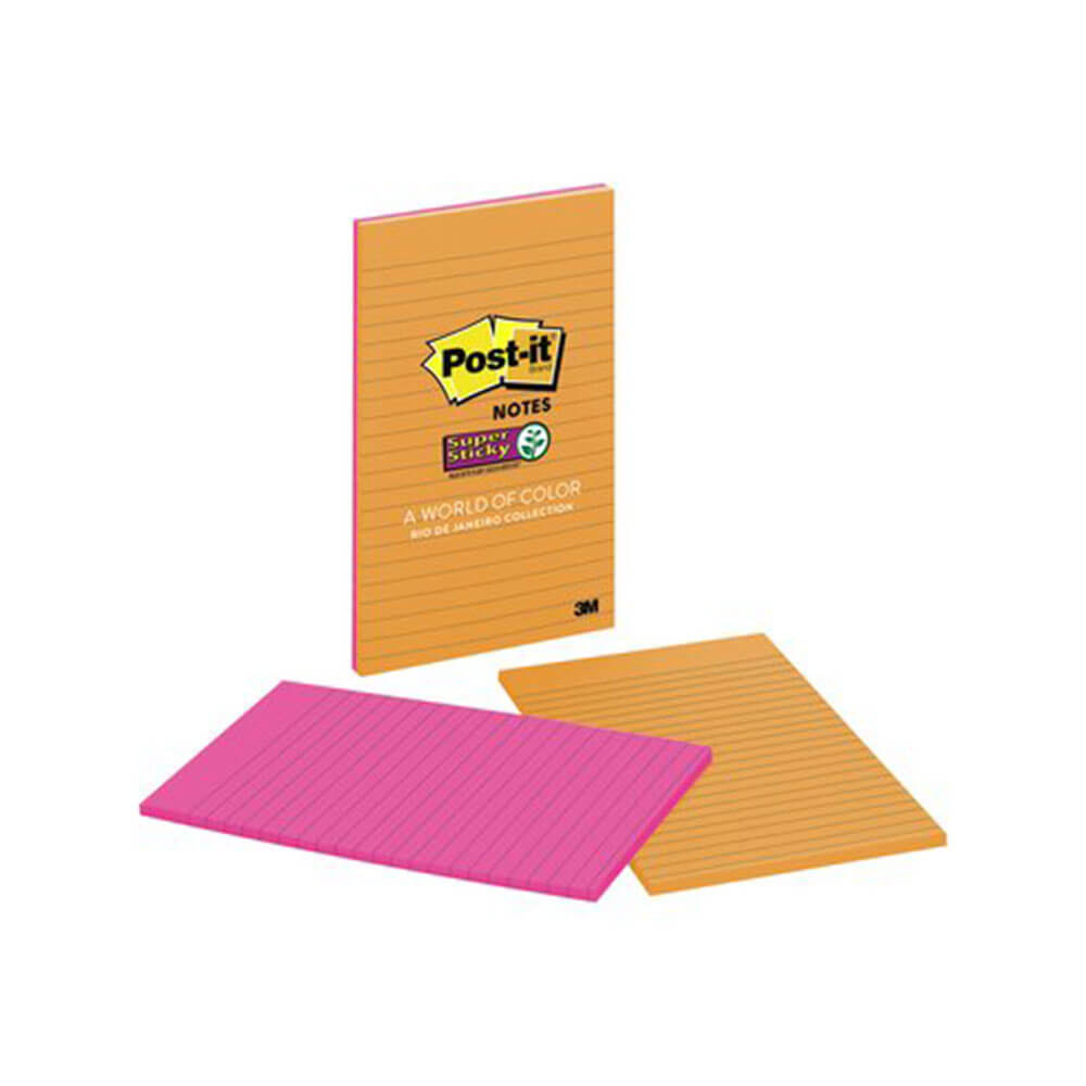 Post-it-it lined super sticky Notes (4pk)