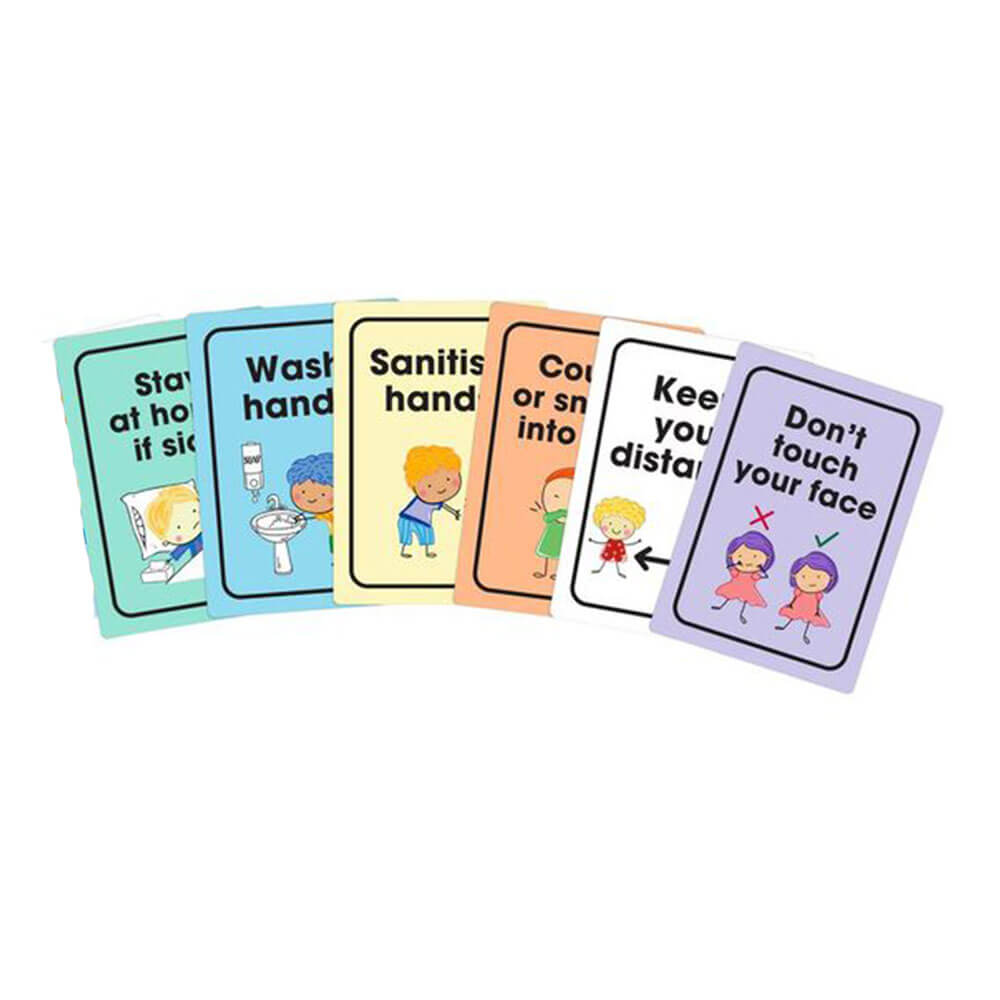 Durus School Hygiene & Social Distance Teaching Cards A5 7pk