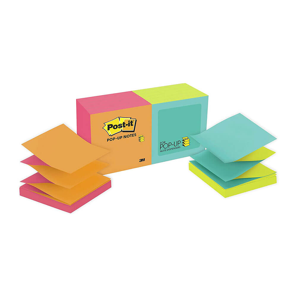 Post-it-Popup-Notizen, 76 x 76 mm (12 Stück)