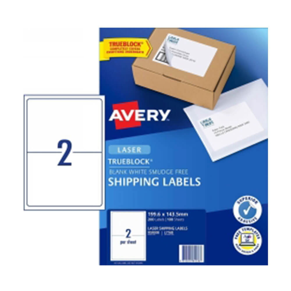 Avery fraktetikett White 100pk