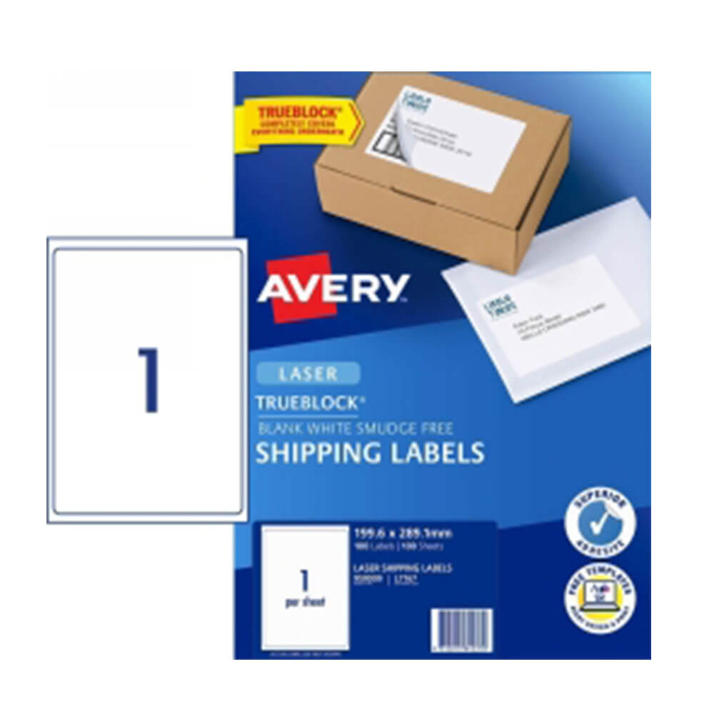 Avery fraktetikett White 100pk