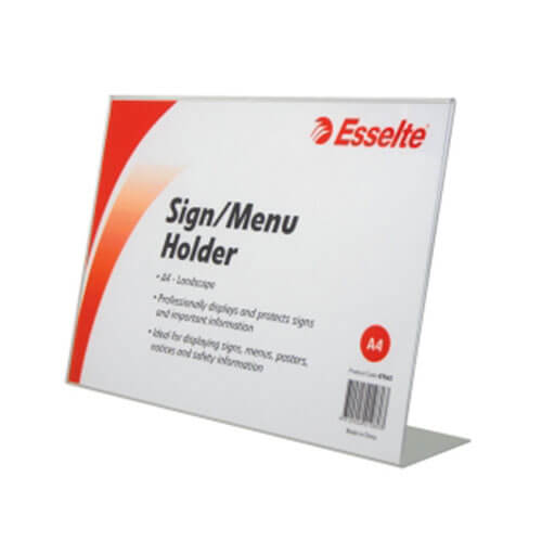 Esselte Slanted Menu/Sign Holder A4