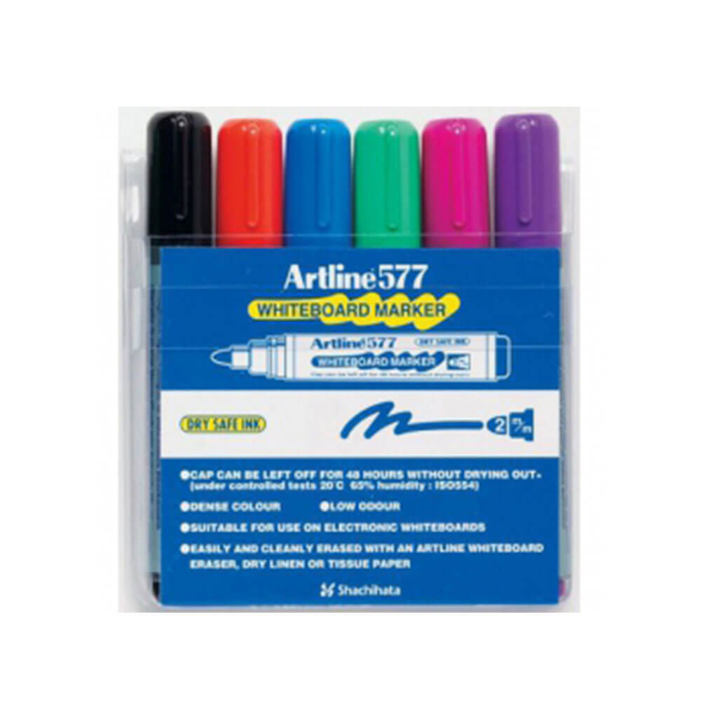 Artline Whiteboard Marker 3mm Bullet Asorted