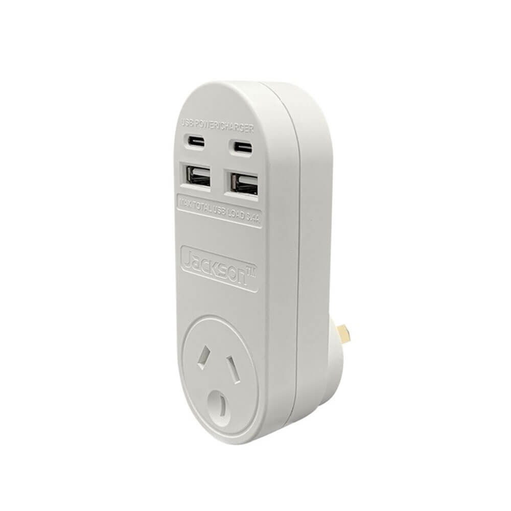 Jackson Industries 2 porte USB-A/USB-C (White)