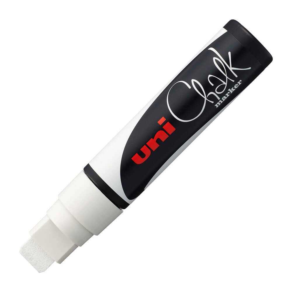 Uni Chalk Marker 15mm Broad Chisel Tip