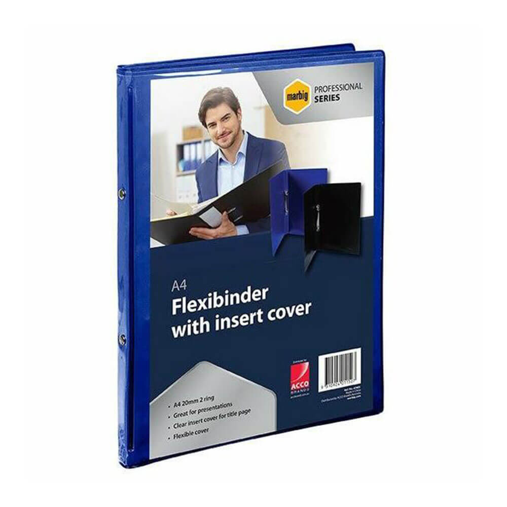 Binder Marbig Flexi avec couverture claire A4 2R 20 mm