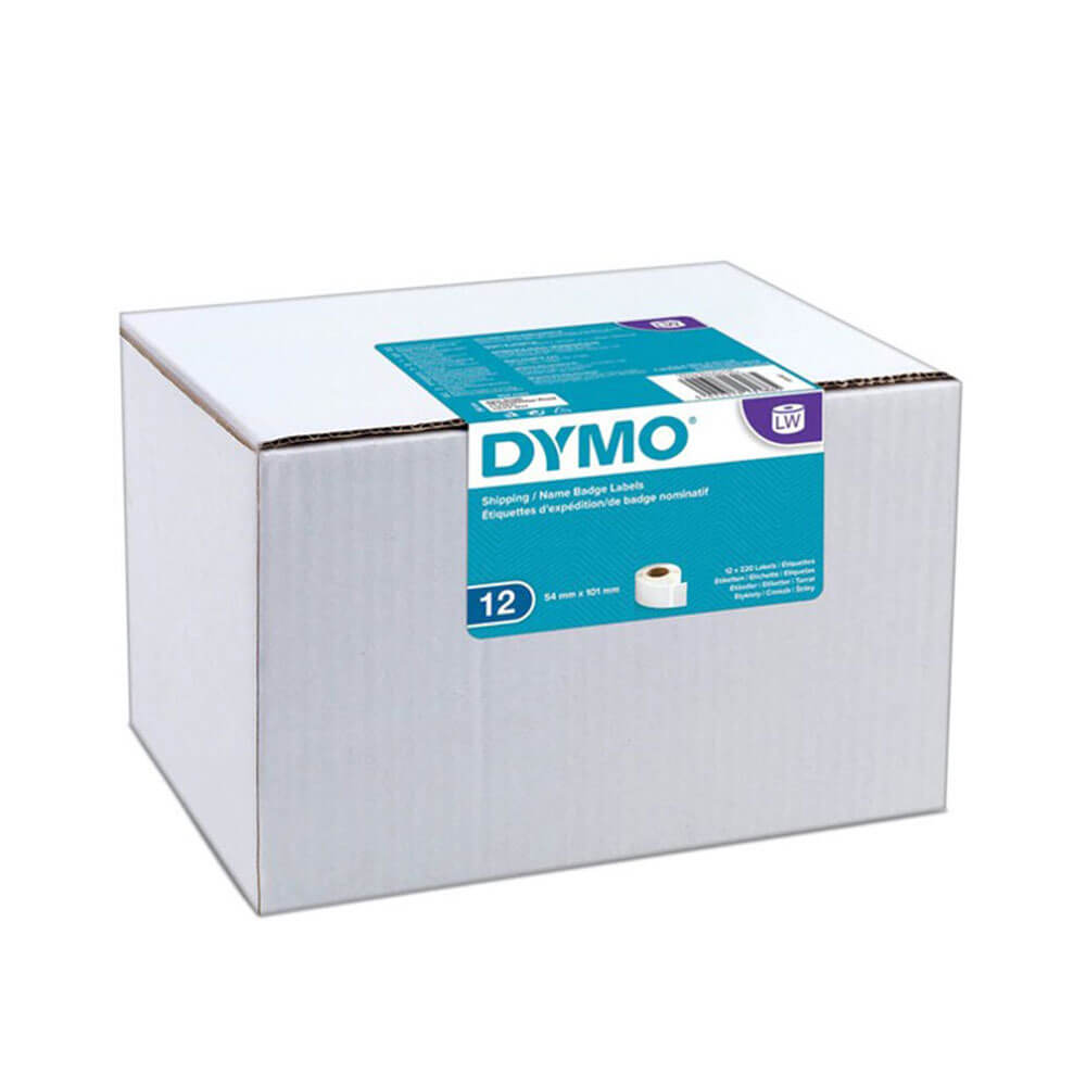 Étiquette de papier du shipper dymo 54x101mm blanc