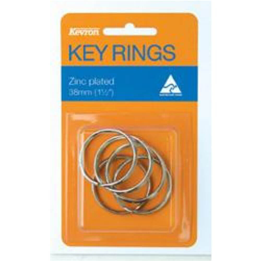 Kevron Key Rings 5PK (Zinc chapado)