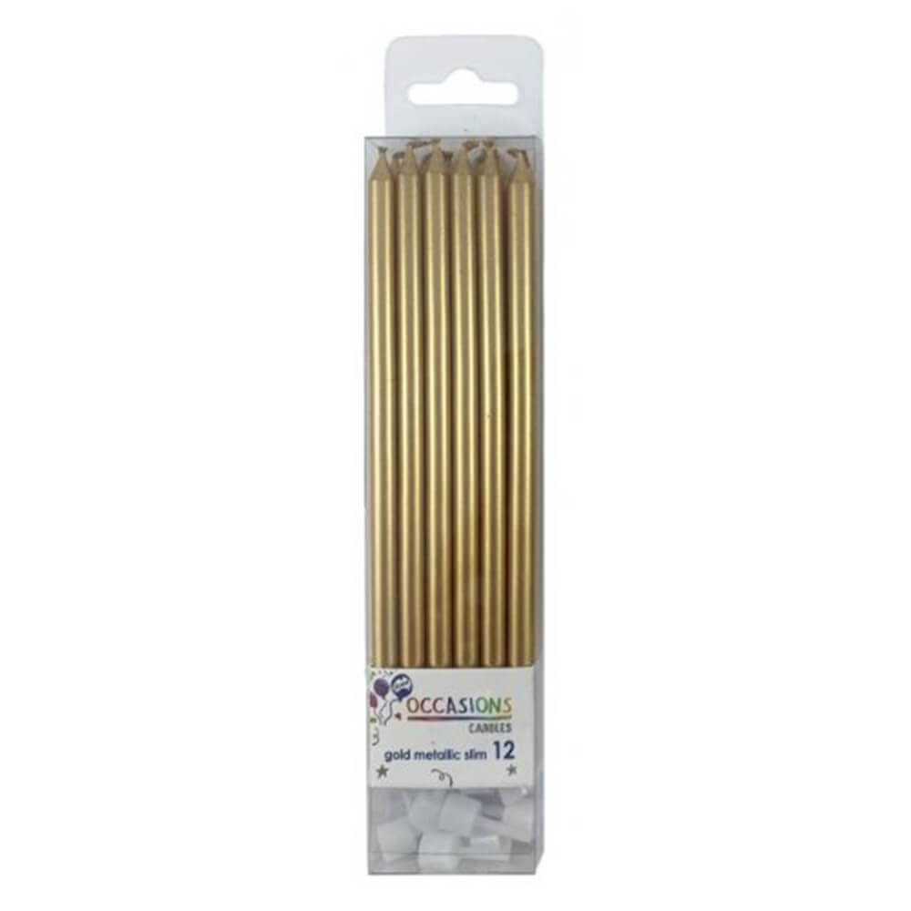 Bougies alpen minces avec des supports 120 mm (12pk)