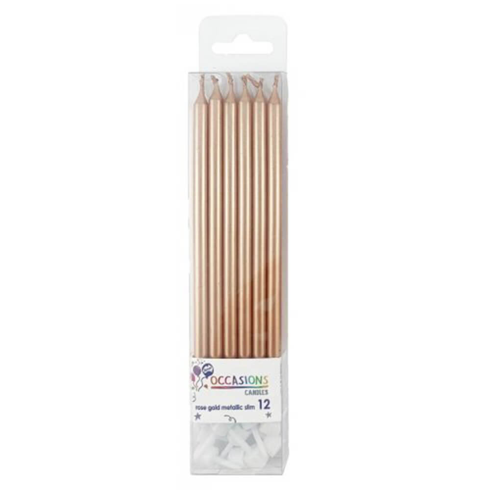 Velas delgadas alpen con titulares de 120 mm (12pk)