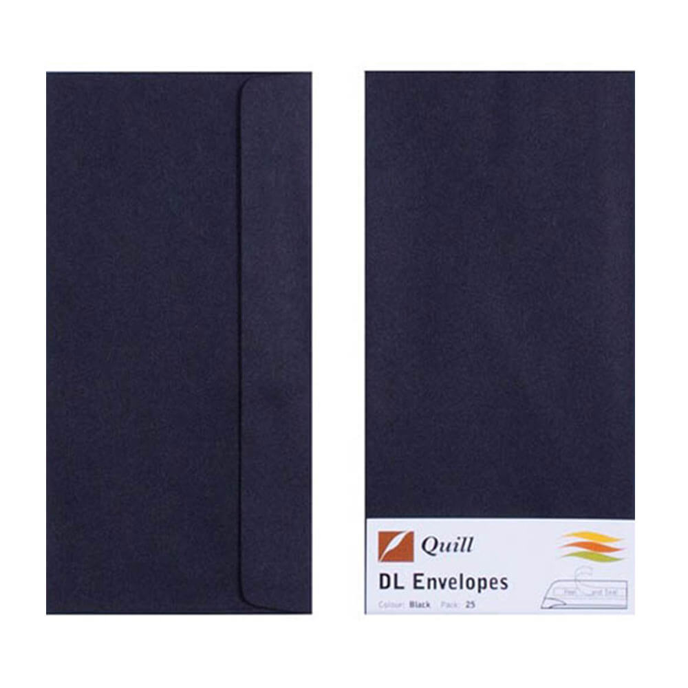 Quill Envelope 25pk 80GSM (DL)