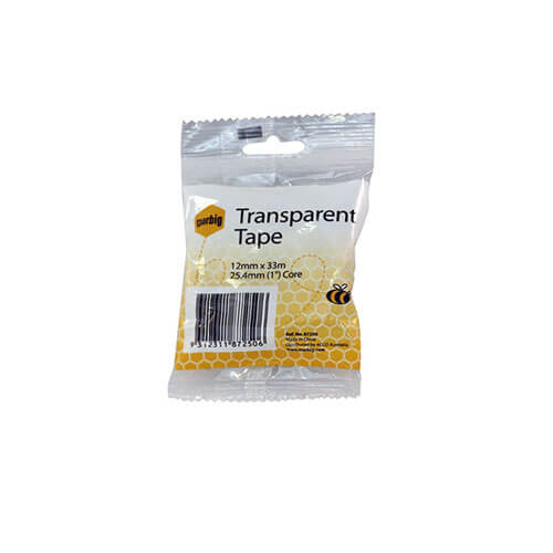 Marbig Tape 25.4mm Core (Transparent)